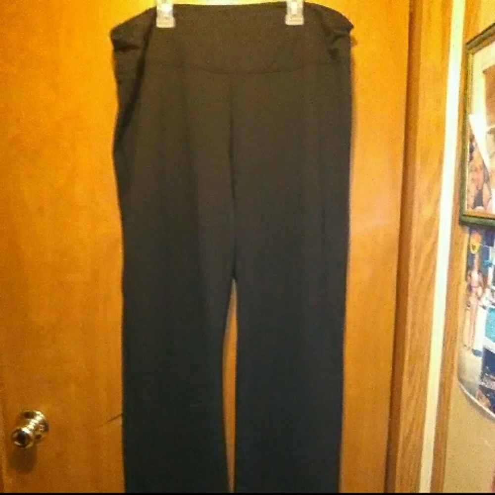 Zelos workout straight leg black pant XL